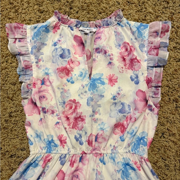 Steve Madden springy floral mini dress size small - Picture 3 of 9